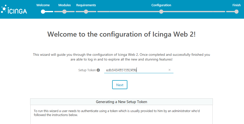 Icinga Installation Token Icinga Installation Token