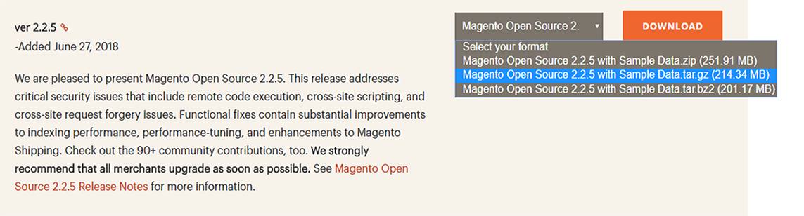 Select the option ending in “.tar.gz” Select the option ending in “.tar.gz”
