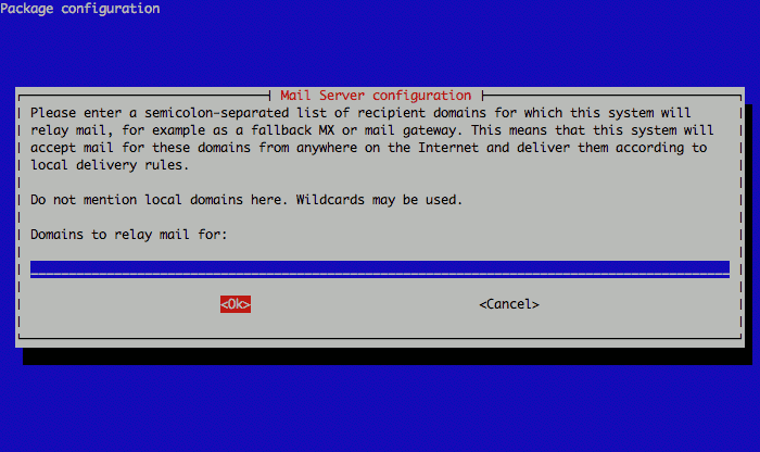 Exim relay domains configuration on Debian 5. Exim relay domains configuration on Debian 5.