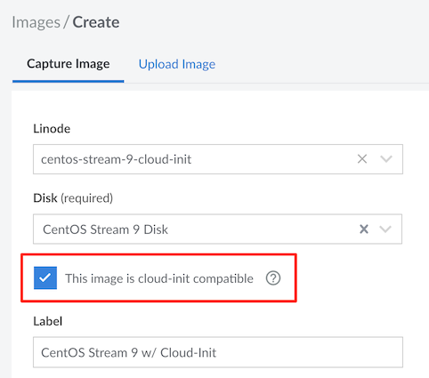 Creating an image from a base instance with cloud-init Creating an image from a base instance with cloud-init