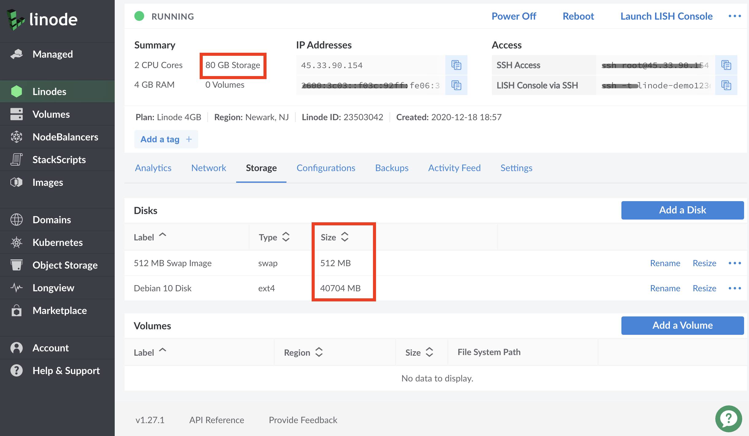 Disk storage allocation Disk storage allocation