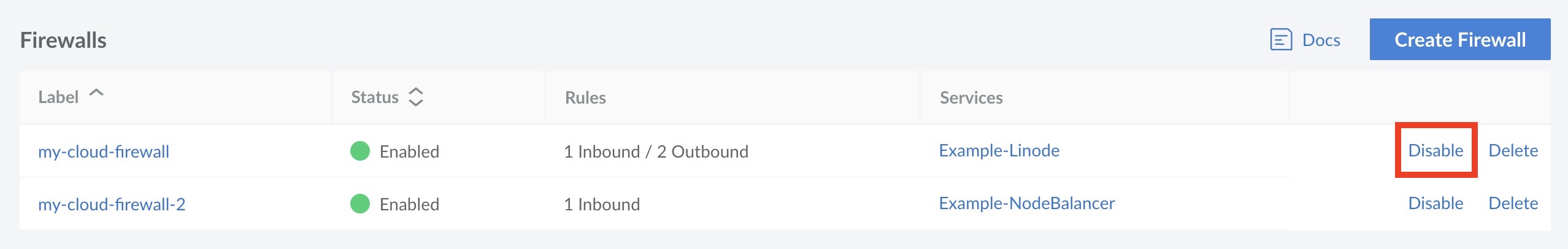Update your Firewall's status. Update your Firewall’s status.